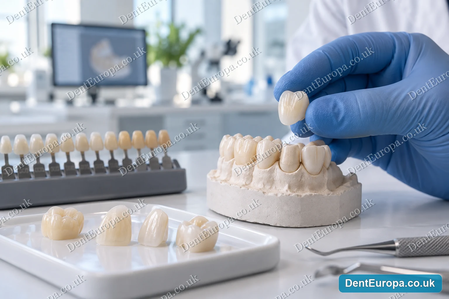 Ceramic and zirconia dental crowns at DentEuropa in Hounslow