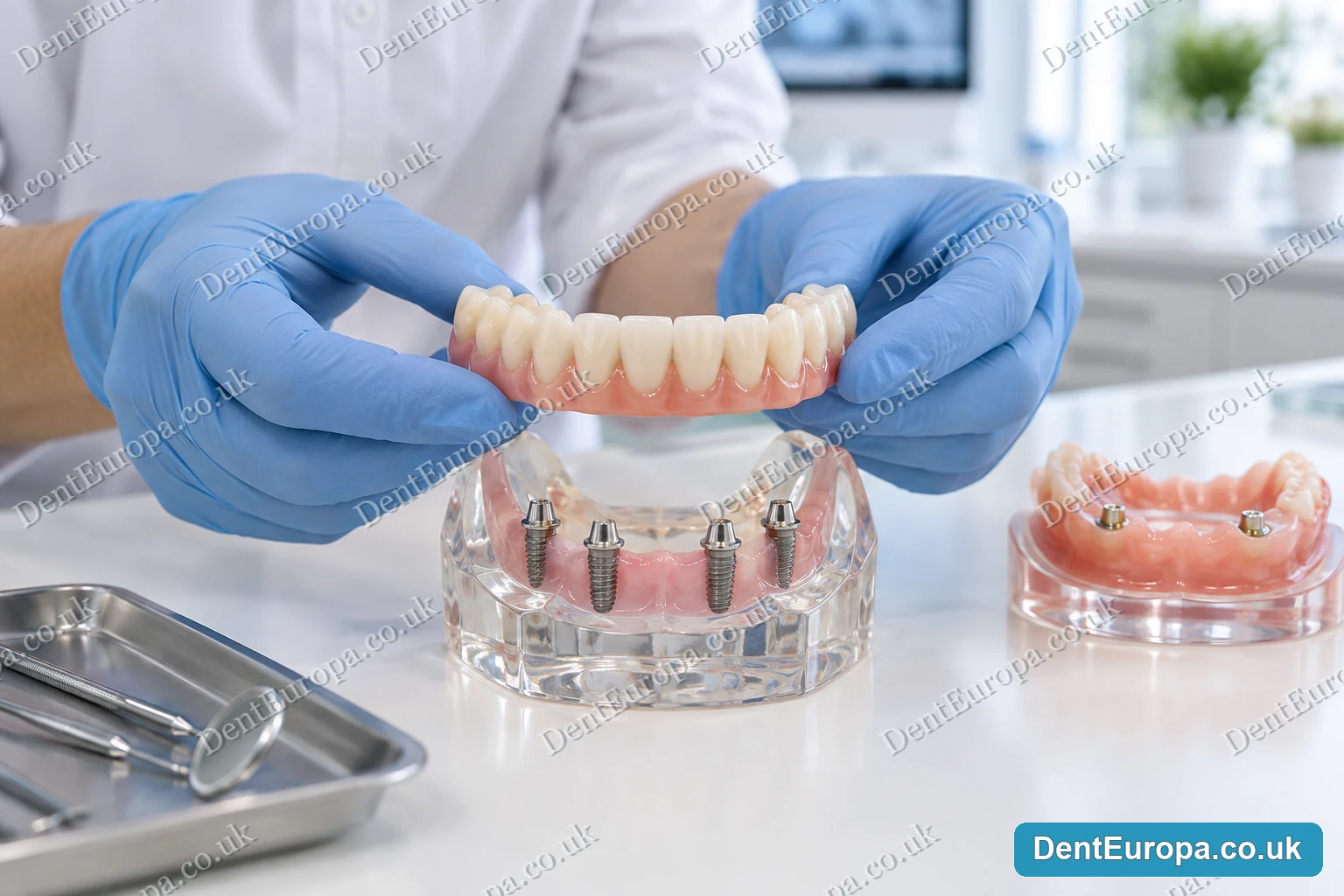 Implant-supported full-arch restoration at DentEuropa in Hounslow